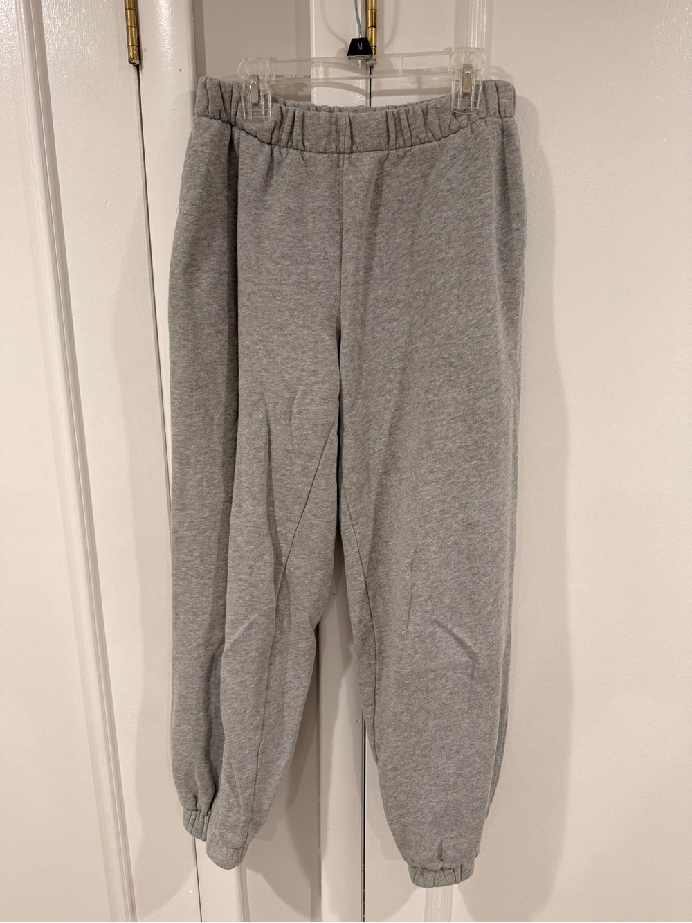 Brandy Melville Light Gray Elastic Waist Joggers
